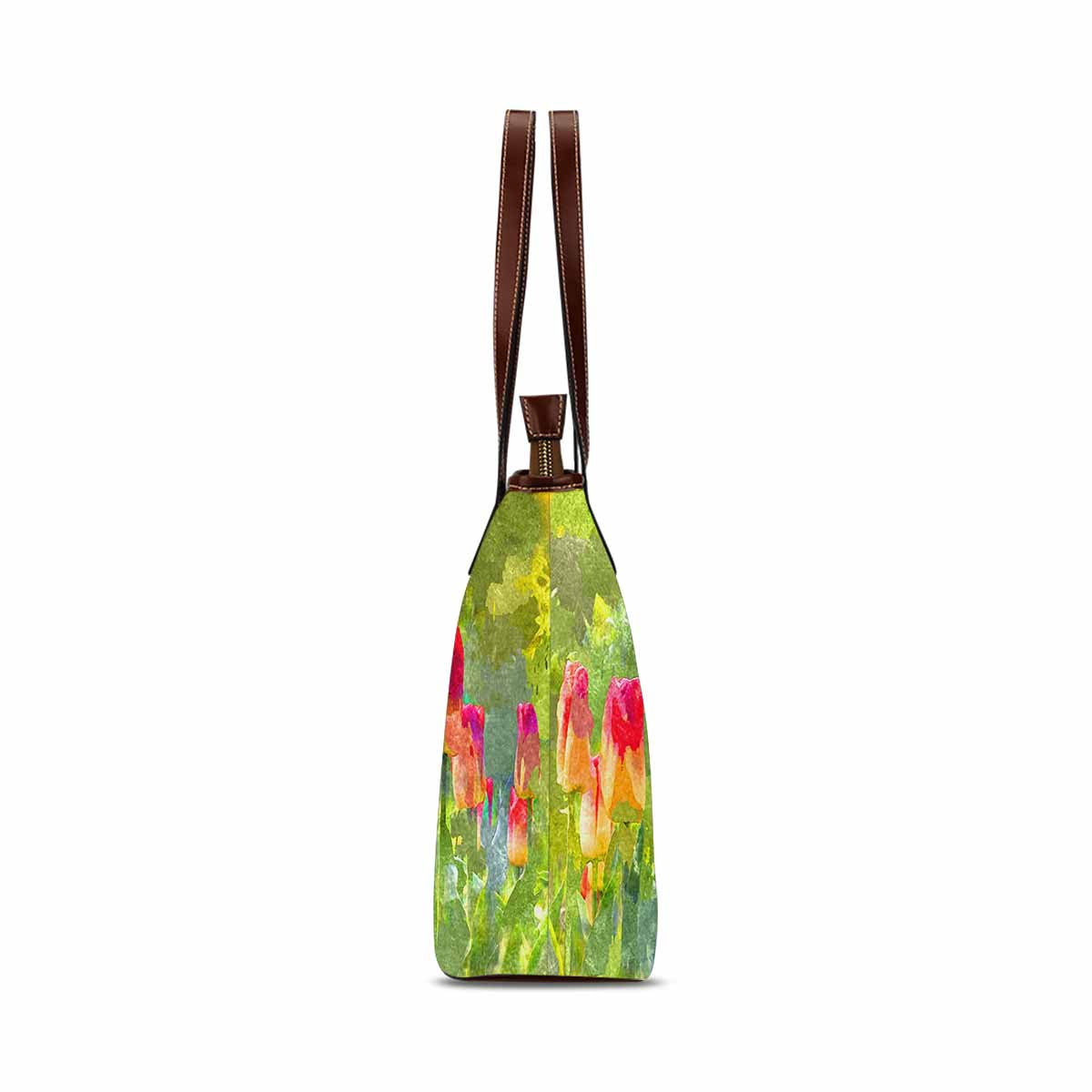 Classic Fabric handbag, watercolor floral, design 193
