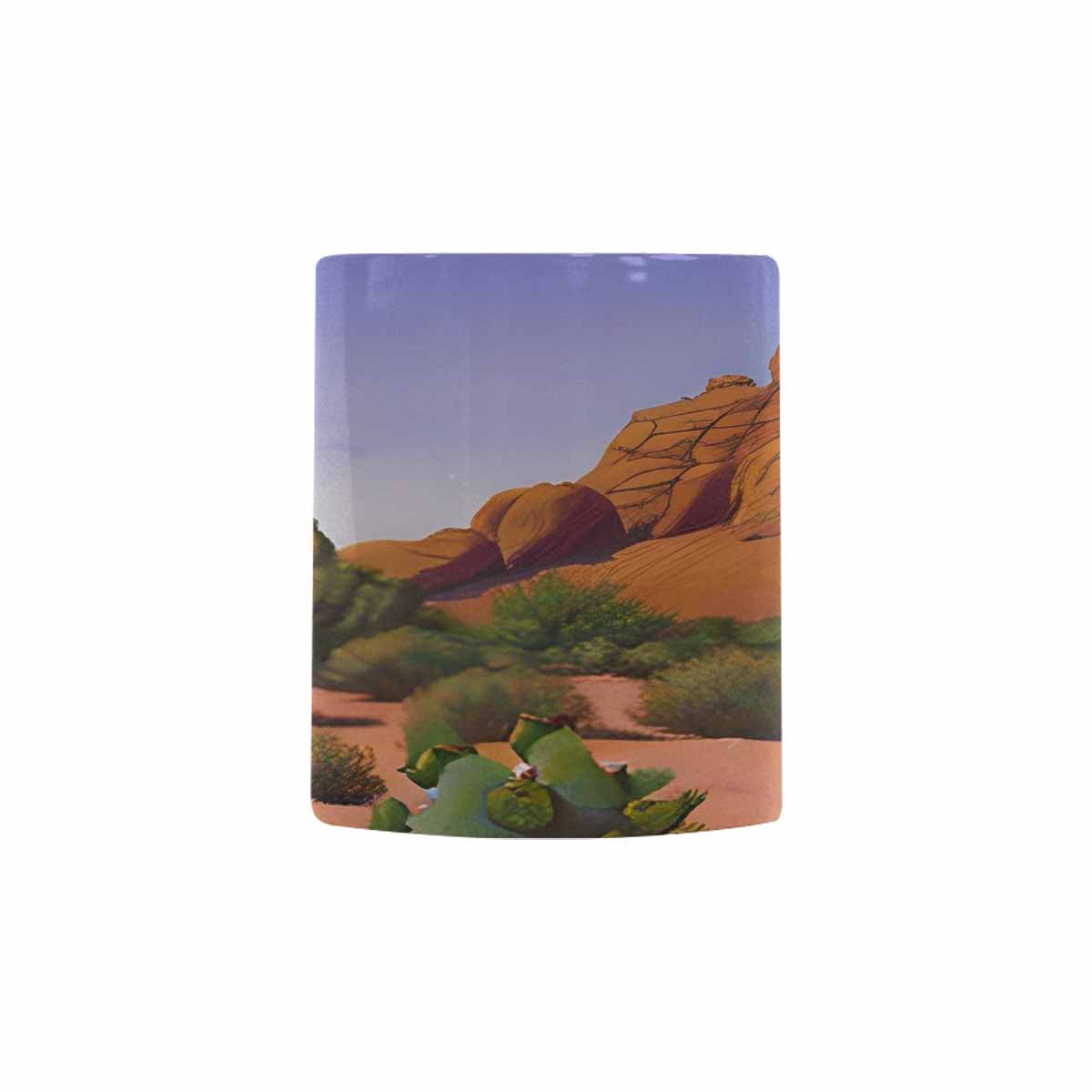 Coffee Mug, tea cup, desert scene, design 19