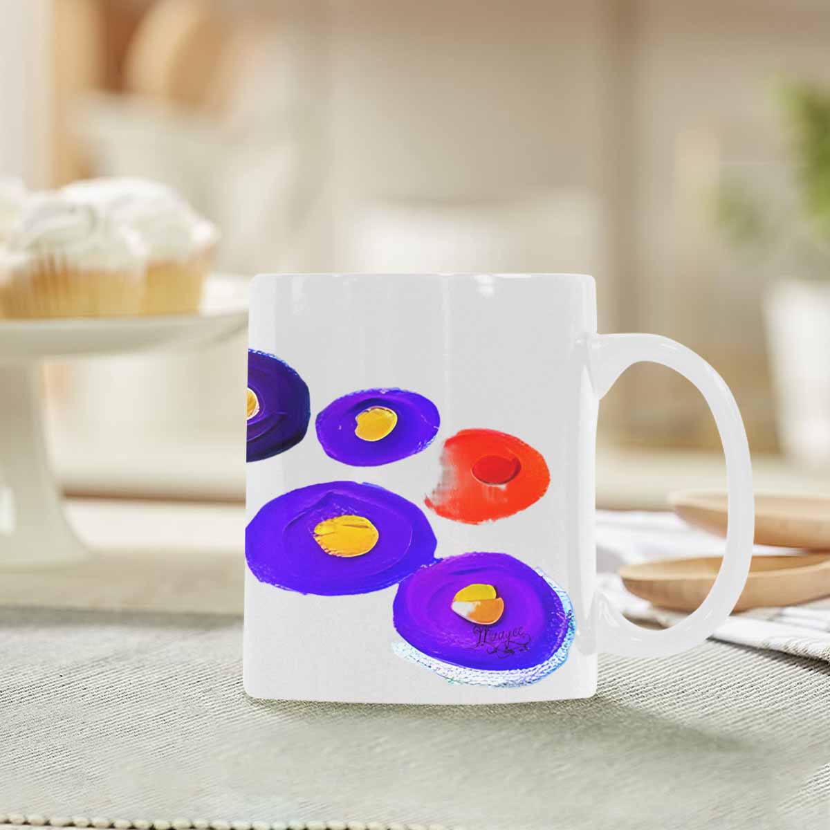 Quality Mug, coffee mug, tea cup, Bright florals, Set 1A, Design 66