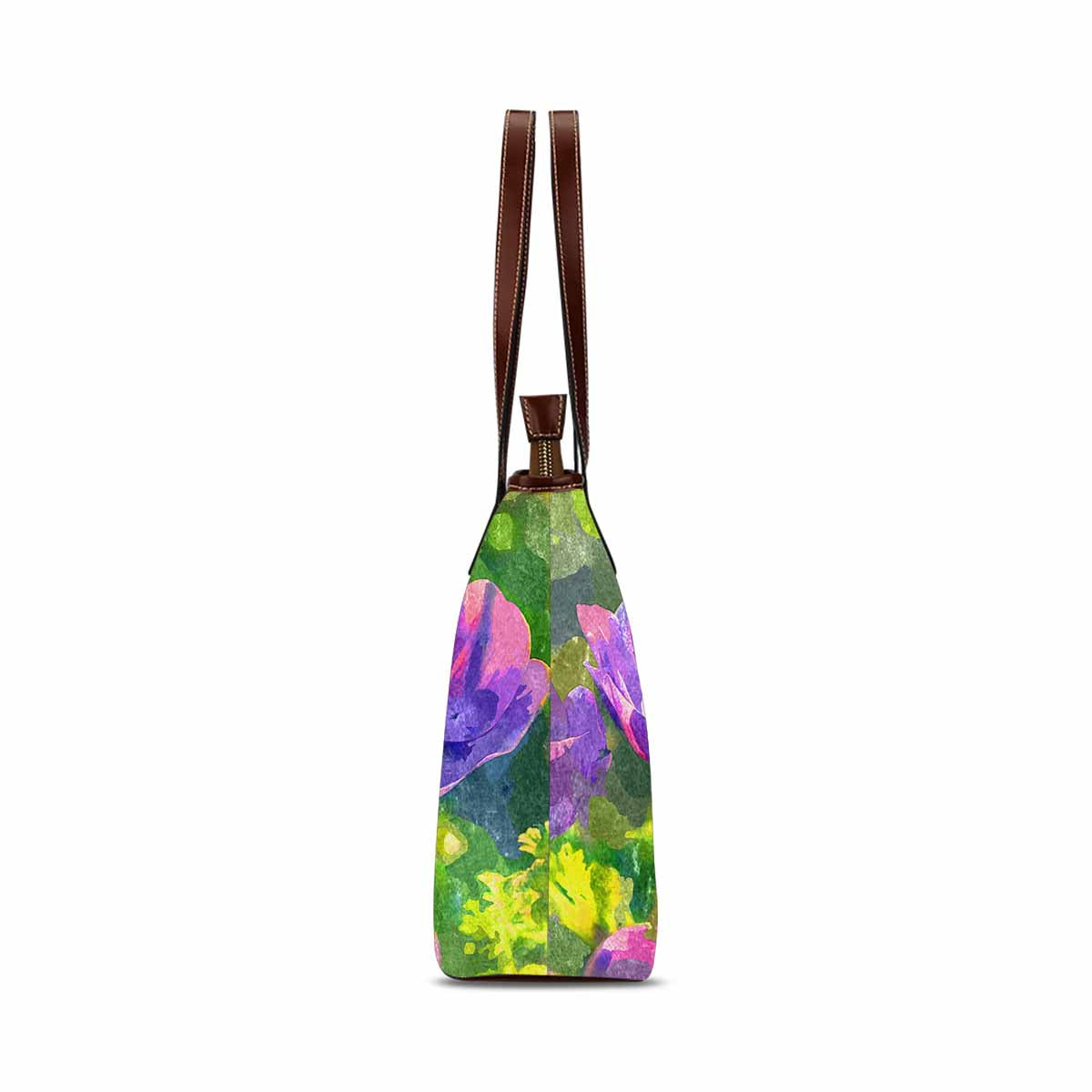 Classic Fabric handbag, watercolor floral, design 89