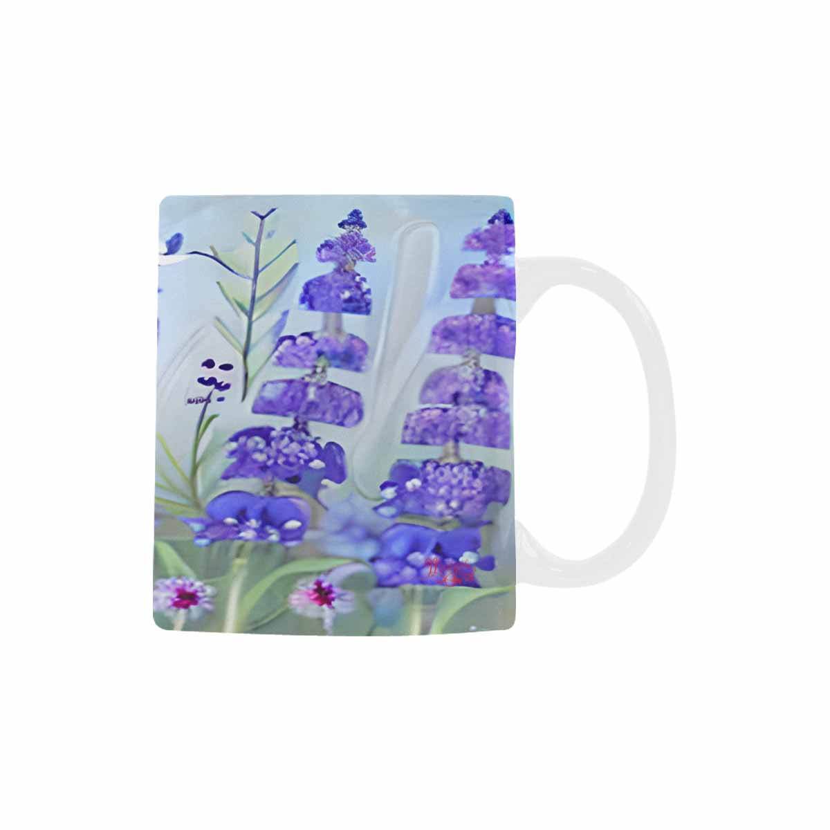 USA made Quality Mug, coffee mug, tea cup, Bright florals, Set 1, Design 91