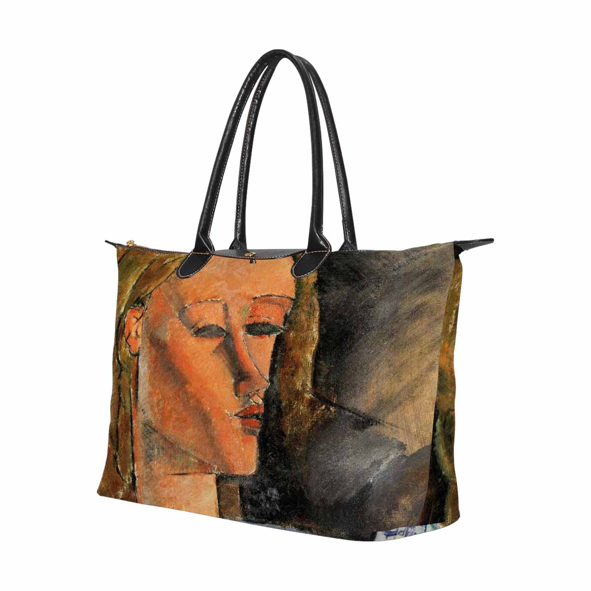 Classic handbag, Modigliani design, choice of 2 colors, Portrait of Beatrice Hastings 3