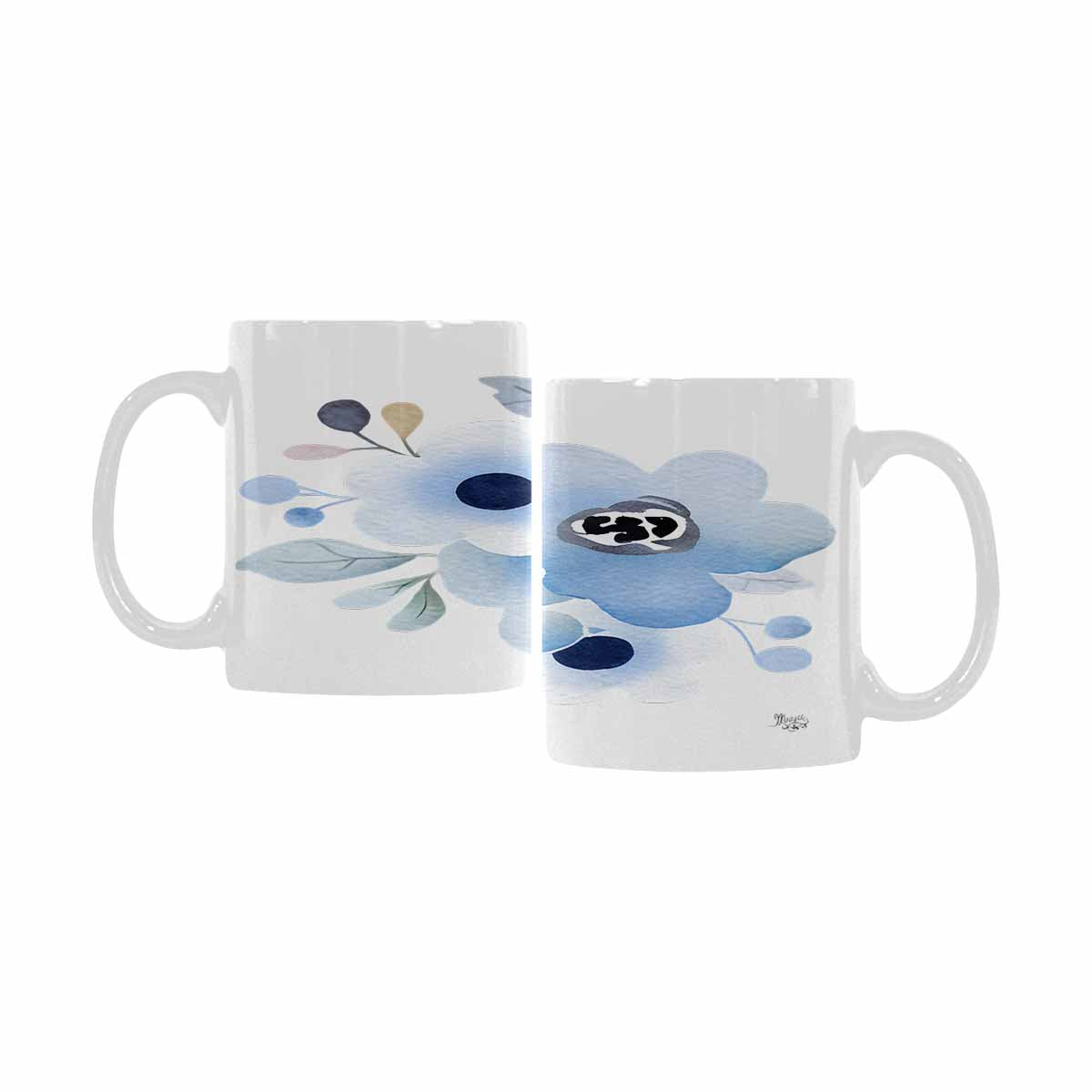 Quality Mug, coffee mug, tea cup, Bright florals, Set 2, design 20