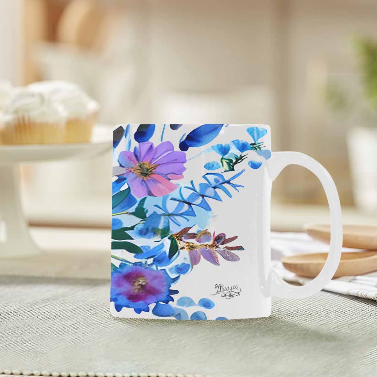 Quality Mug, coffee mug, tea cup, Bright florals, Set 1A, Design 20