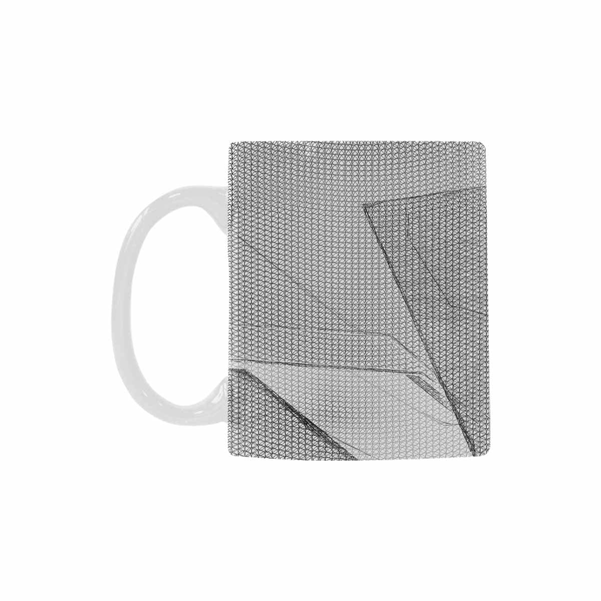 Quality Mug, coffee mug, tea cup, B & W Abstract, Set 1, design 80