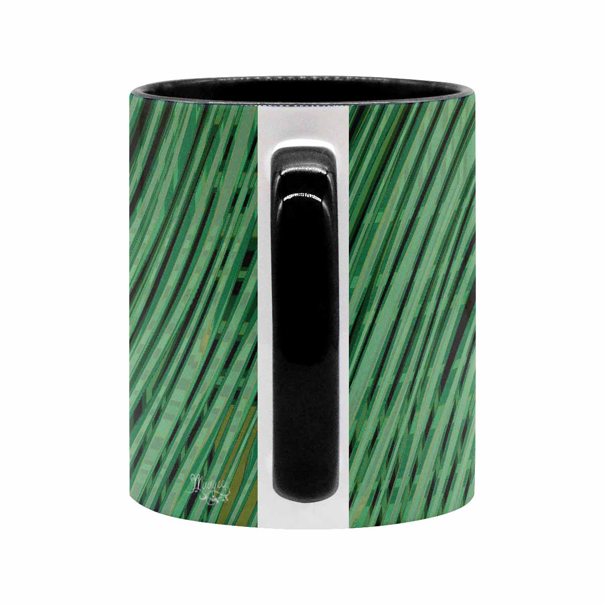 Coffee Mug, tea cup, black core, abstract, design 23