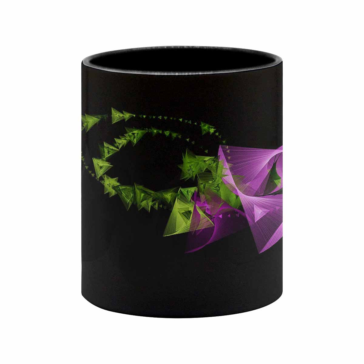 Coffee Mug, tea cup, black core, abstract, design 142