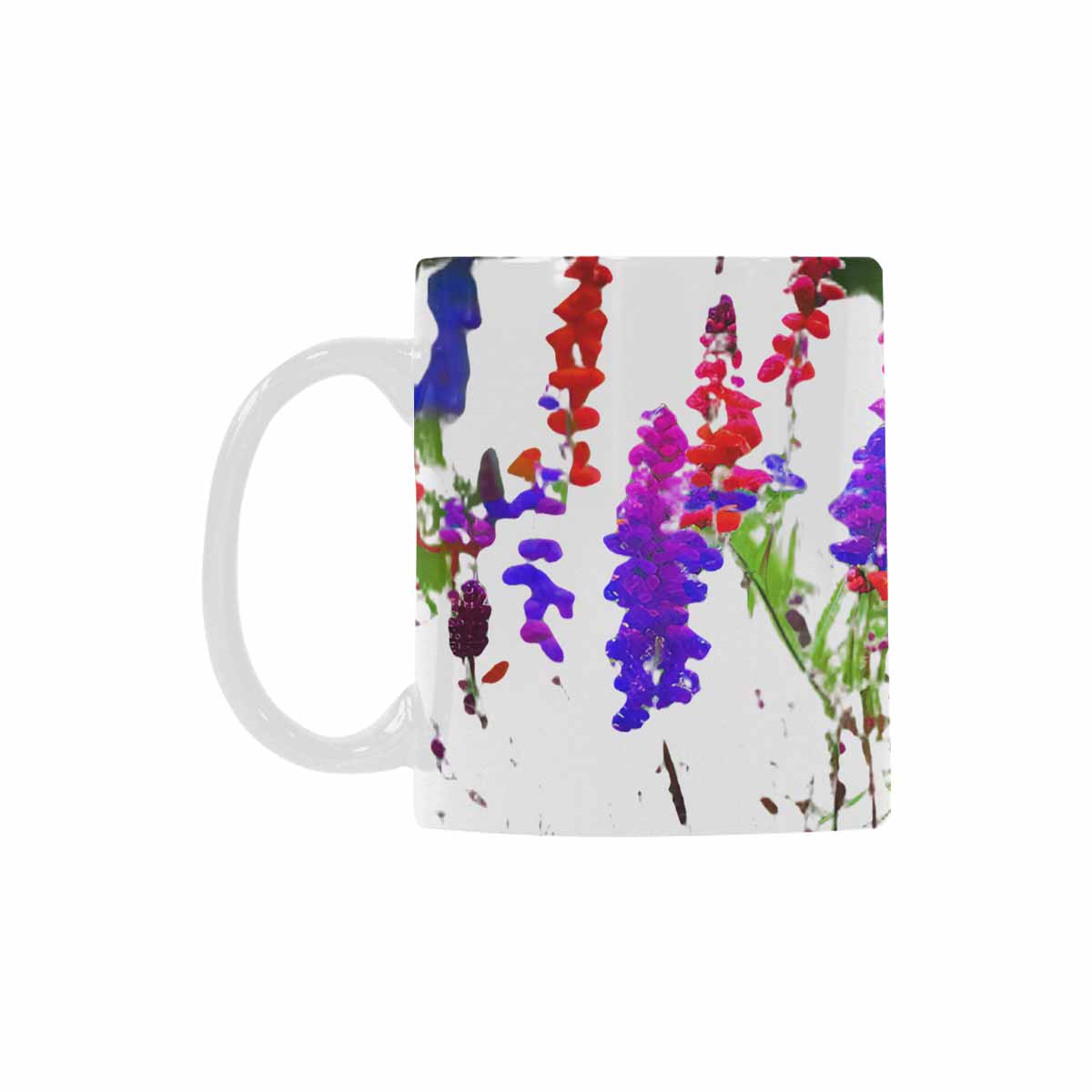 Quality Mug, coffee mug, tea cup, Bright florals, Set 1A, Design 4