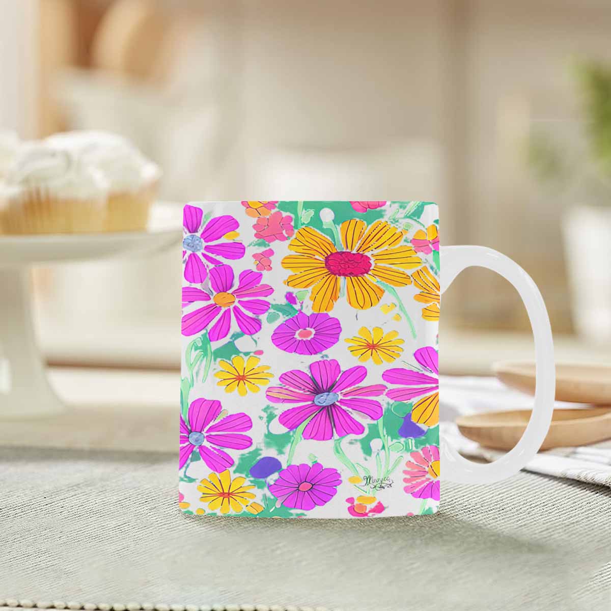 Quality Mug, coffee mug, tea cup, Set 1A, Mixed Floral design 20