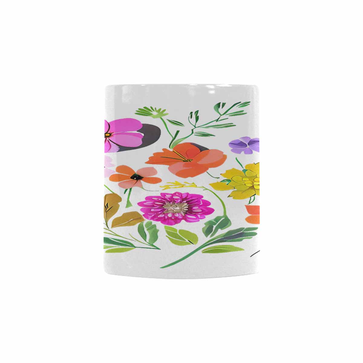 Quality Mug, coffee mug, tea cup, Bright florals, Set 2, design 85