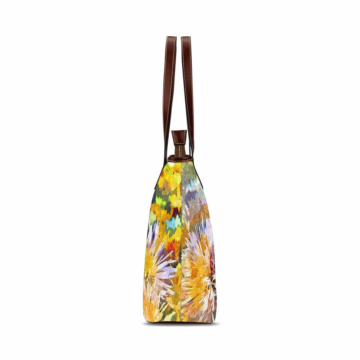 Classic Fabric handbag, watercolor floral, design 36