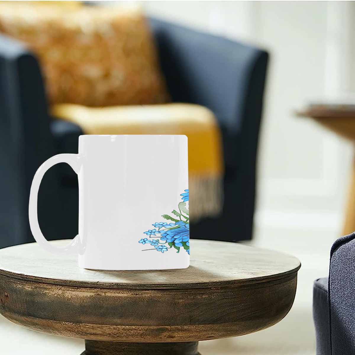 Quality Mug, coffee mug, tea cup, Bright florals, Set 2, design 22