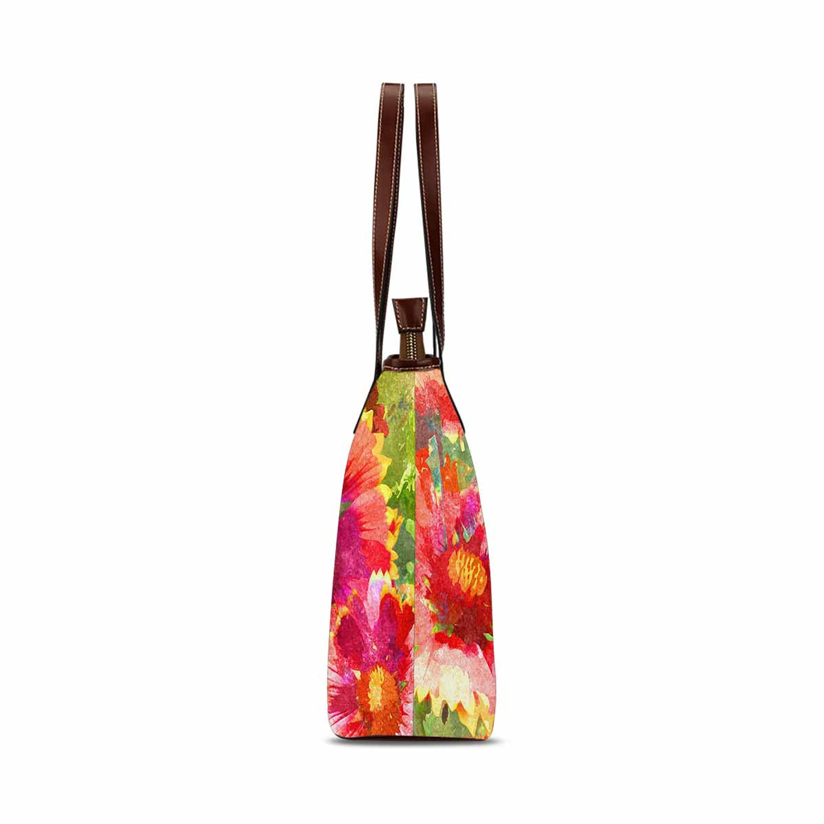 Classic Fabric handbag, watercolor floral, design 112