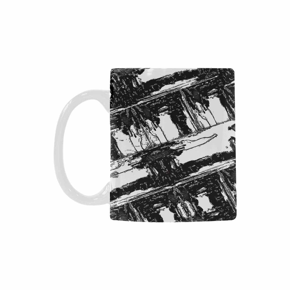 Quality Mug, coffee mug, tea cup, B & W Abstract, Set 1, design 158