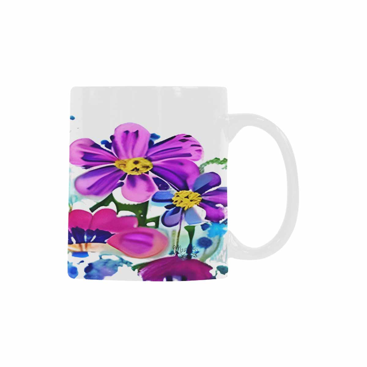 Quality Mug, coffee mug, tea cup, Bright florals, Set 1A, Design 150