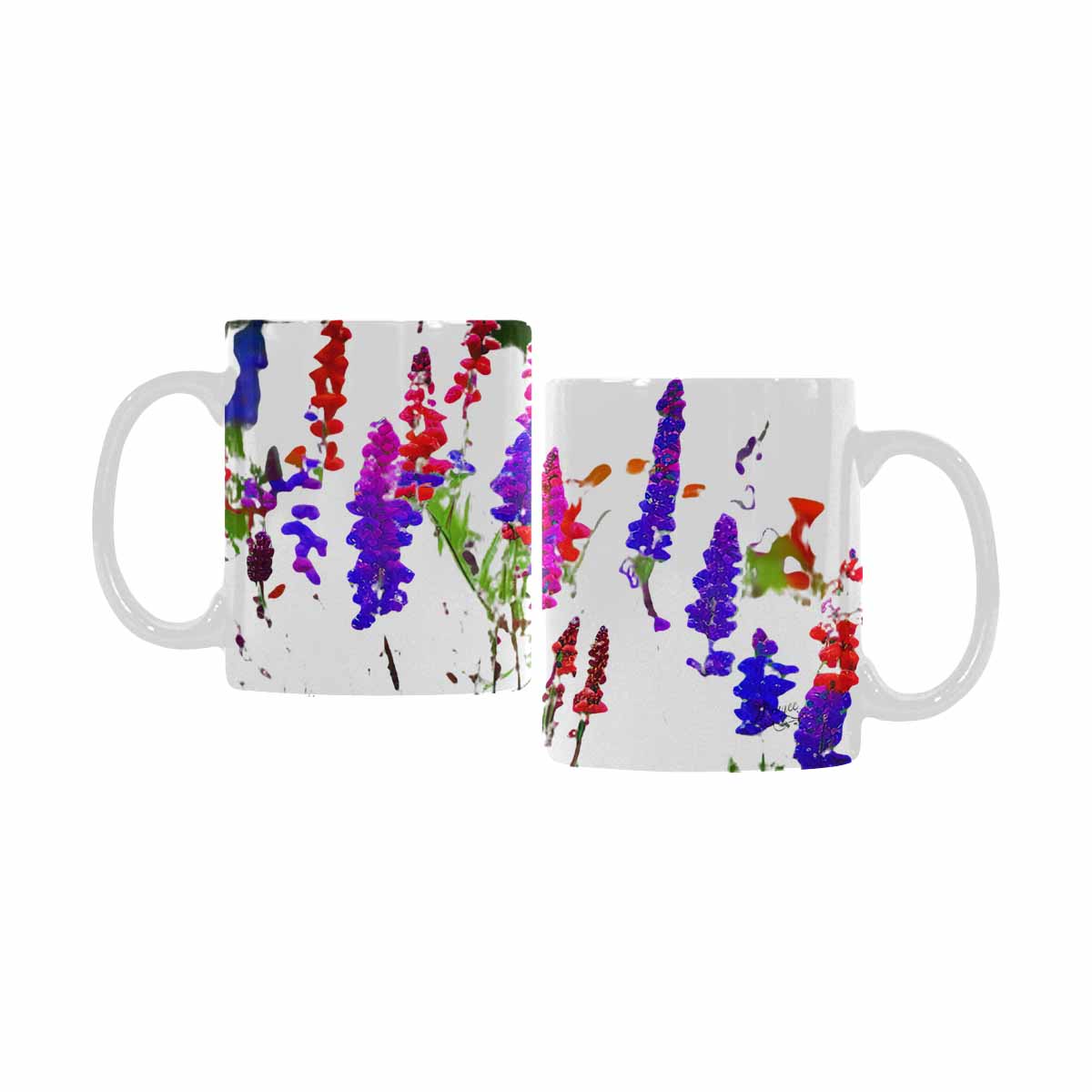 Quality Mug, coffee mug, tea cup, Bright florals, Set 1A, Design 4