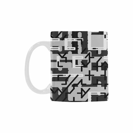 Quality Mug, coffee mug, tea cup, B & W Abstract, Set 1, design 7