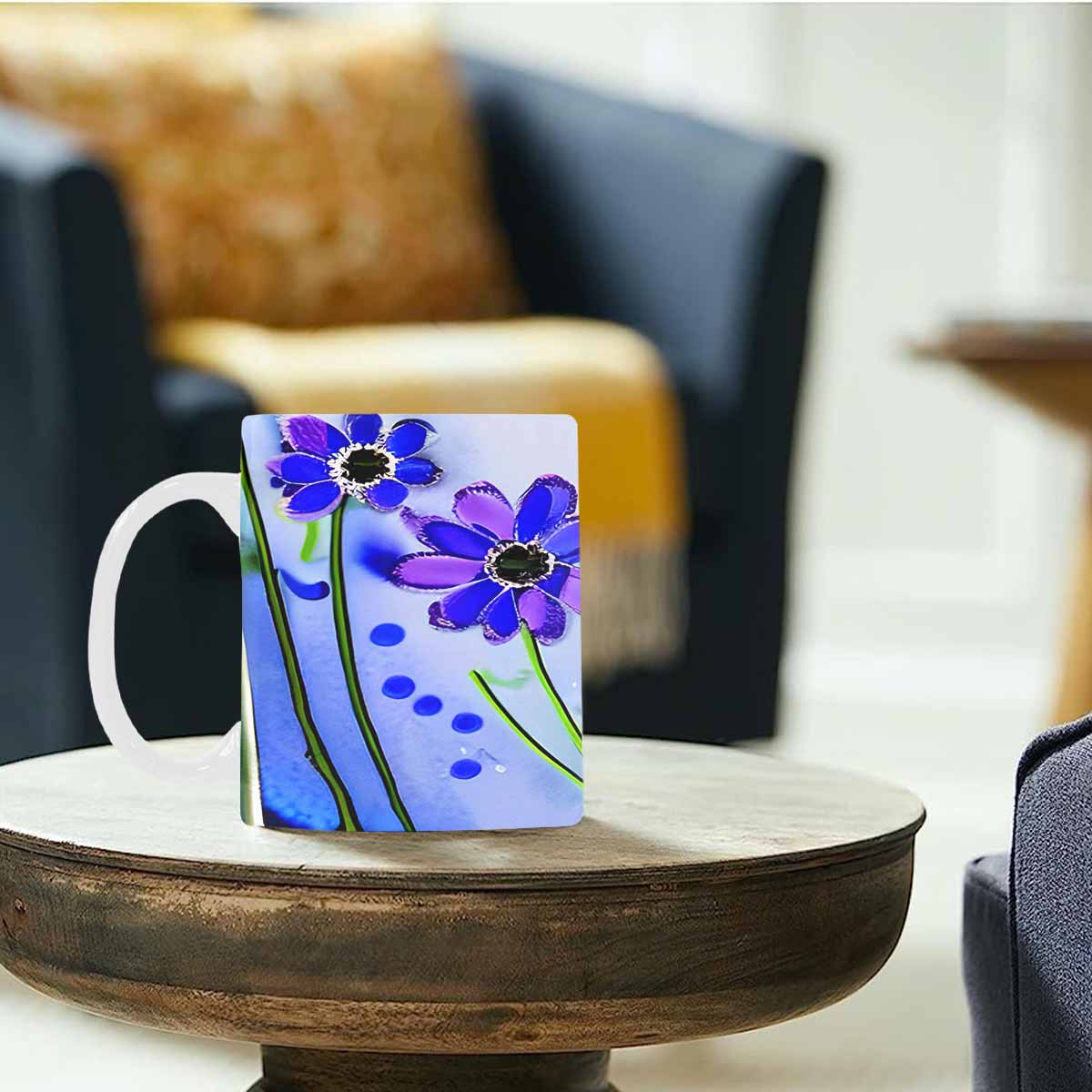 Quality Mug, coffee mug, tea cup, Bright florals, Set 1, Design 151
