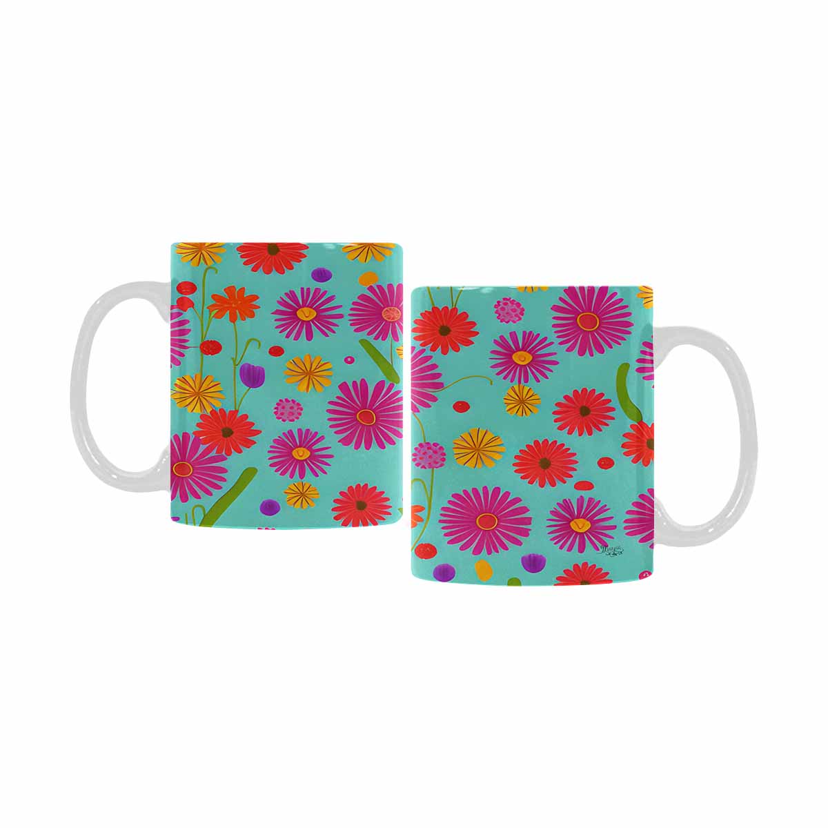 Quality Mug, coffee mug, tea cup, Set 1, Mixed Floral design 17