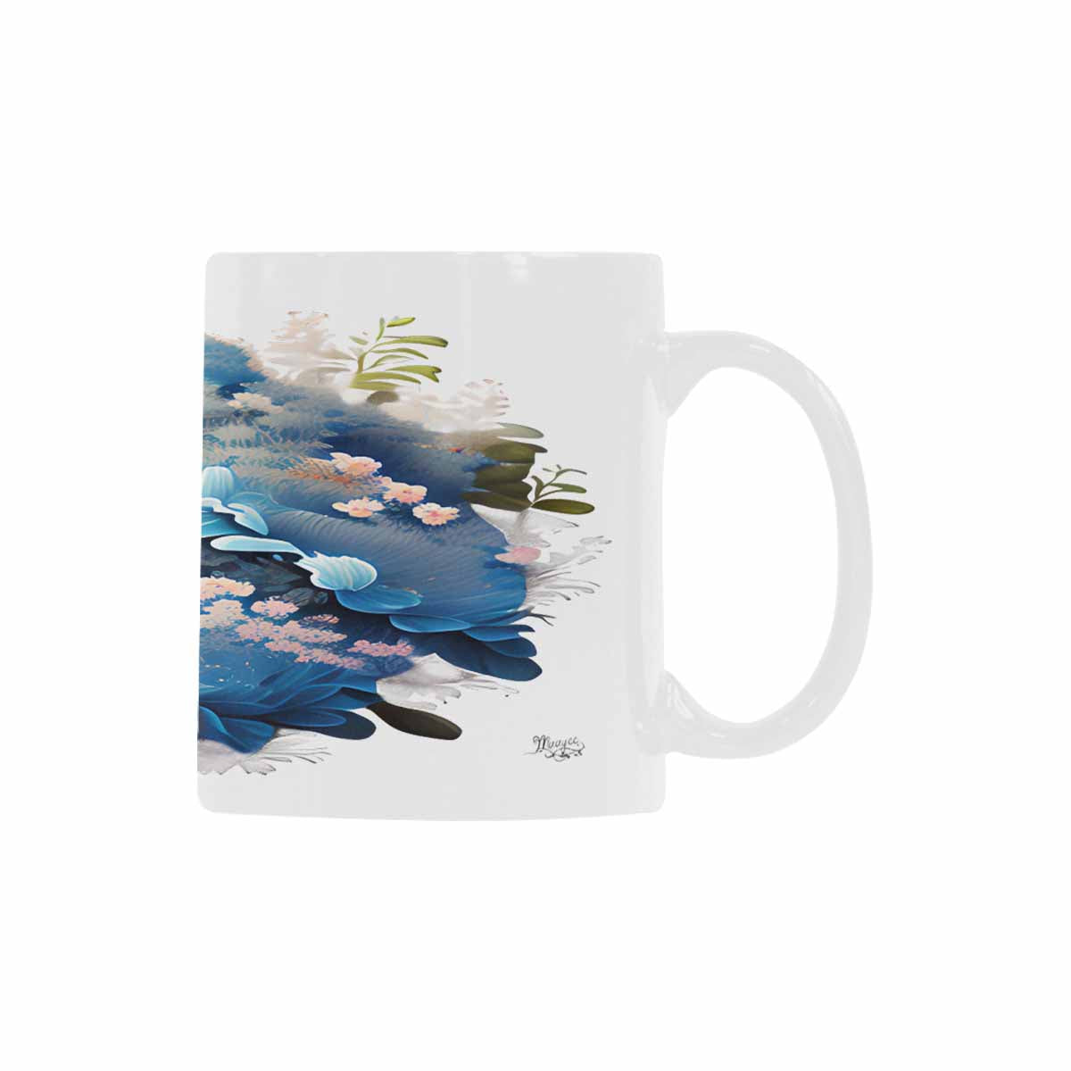 Quality Mug, coffee mug, tea cup, Bright florals, Set 2, design 23