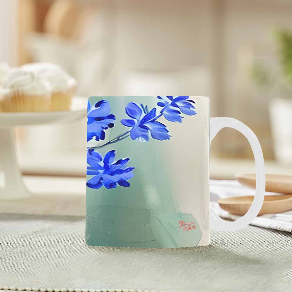 Quality Mug, coffee mug, tea cup, Bright florals, Set 1, Design 77