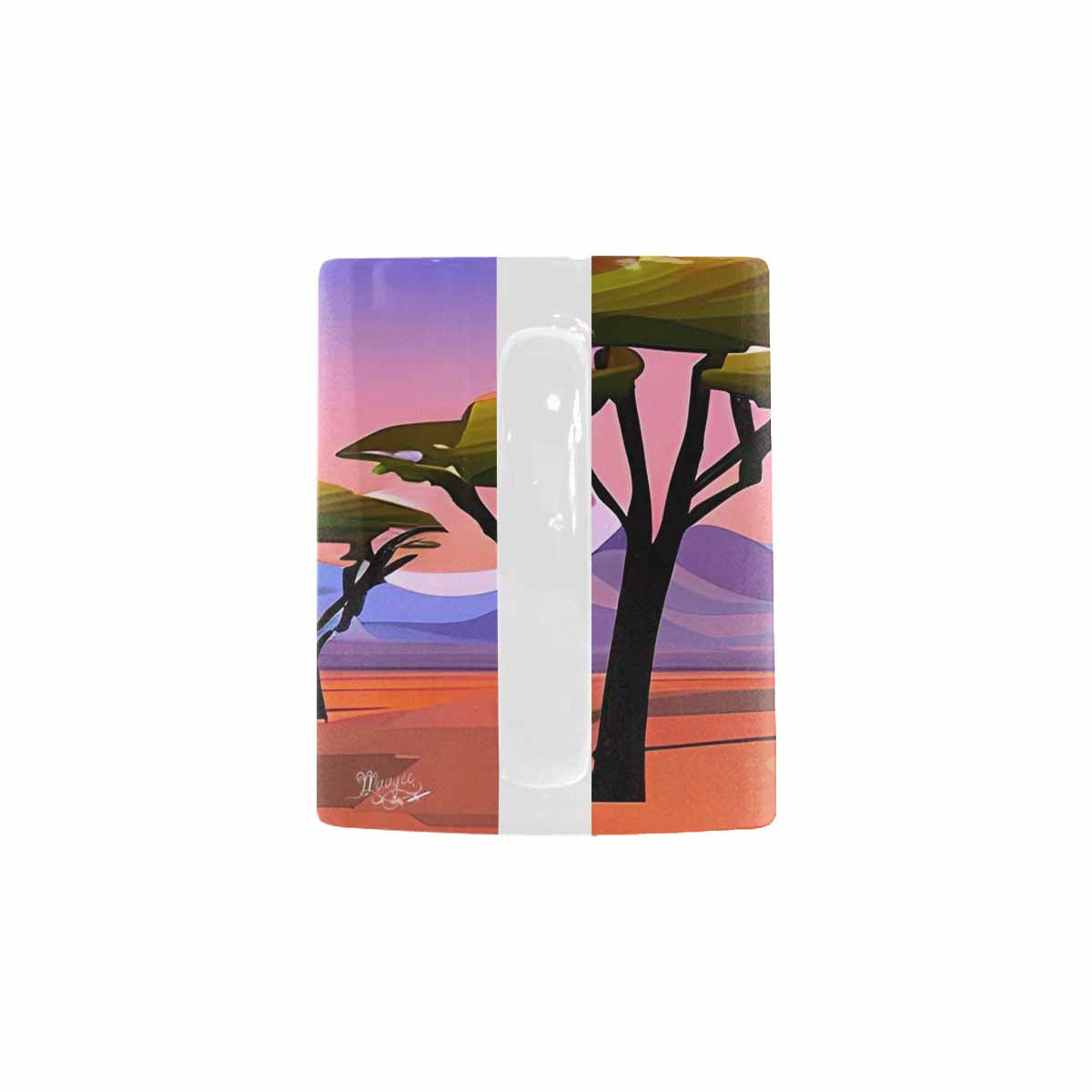 Coffee Mug, tea cup, desert scene, design 42