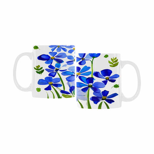 USA made Quality Mug, coffee mug, tea cup, Bright florals, Set 1A, Design 82