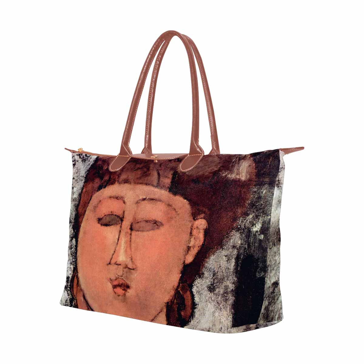 Classic handbag, Modigliani design, choice of 2 colors, Enfant Gras