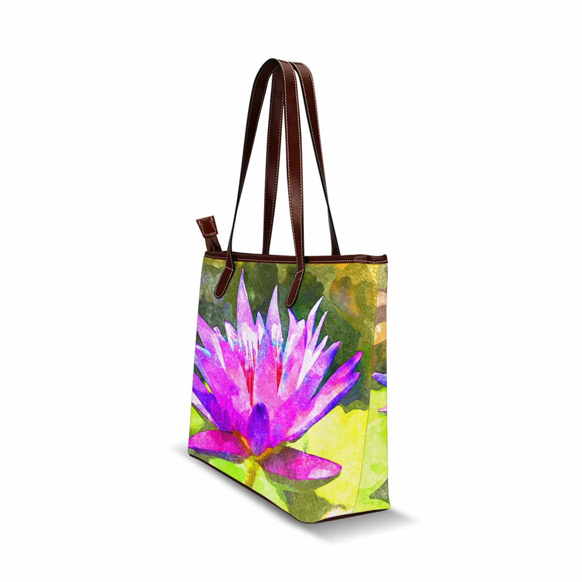 Classic Fabric handbag, watercolor floral, design 279