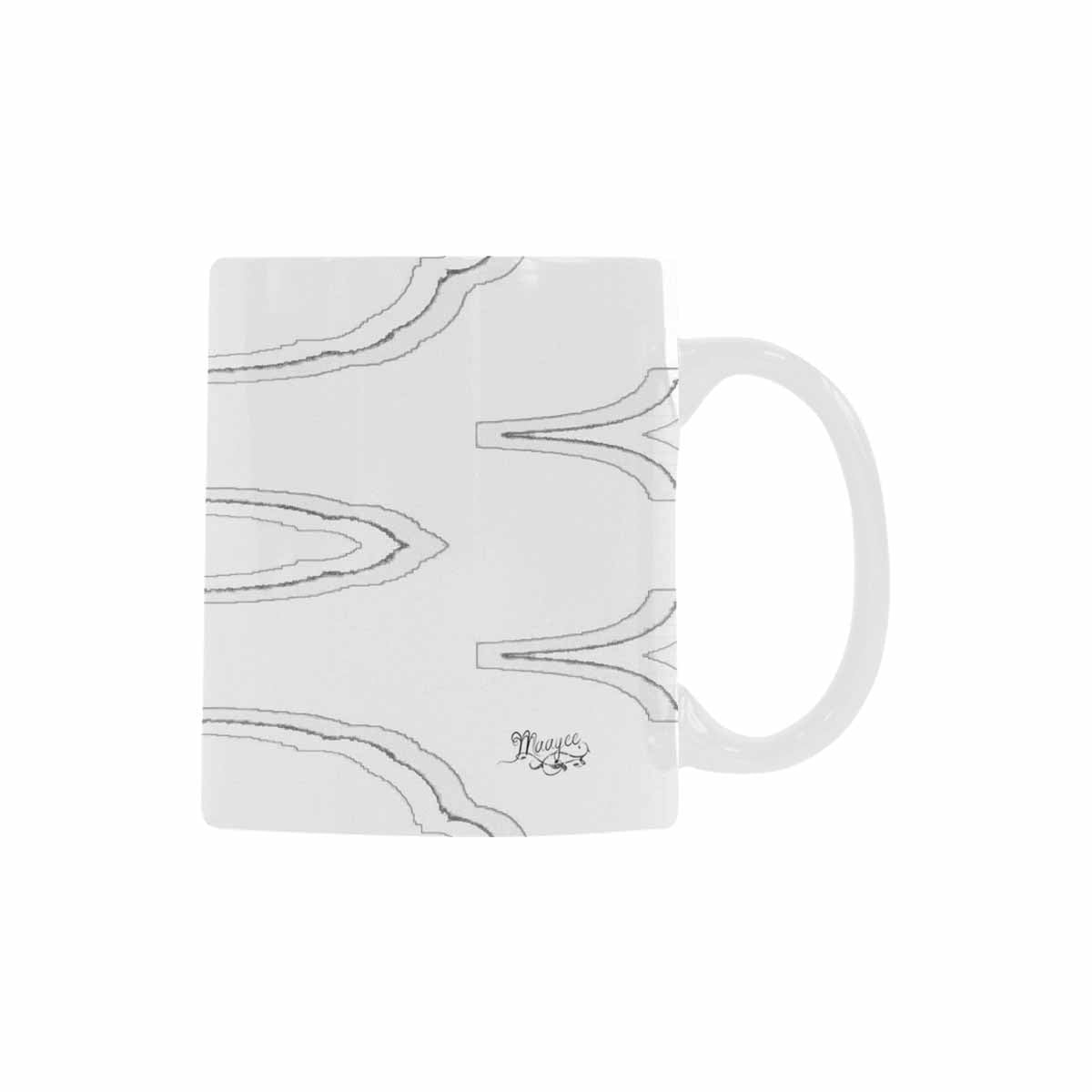 Quality Mug, coffee mug, tea cup, B & W Abstract, Set 1, design 57