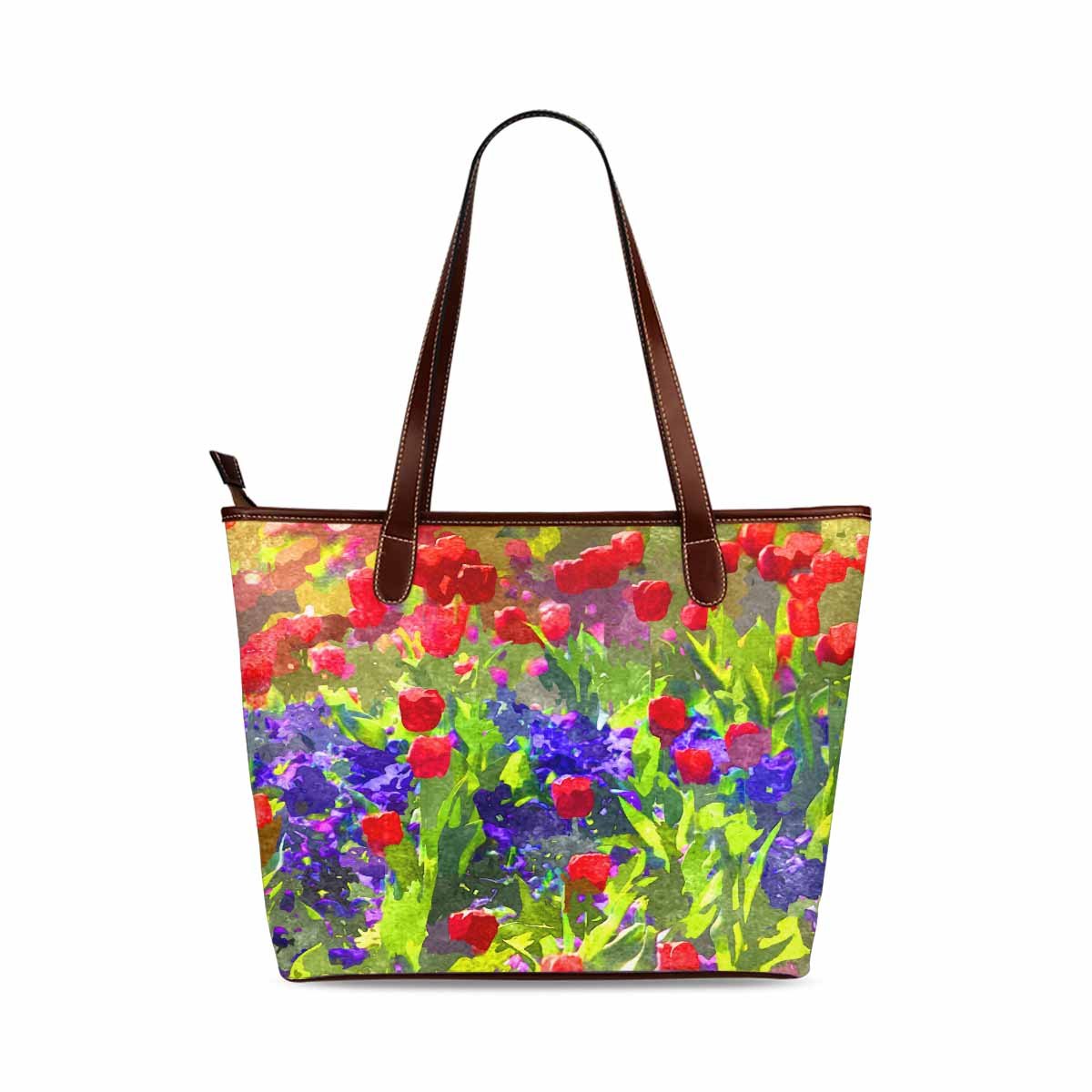 Classic Fabric handbag, watercolor floral, design 276