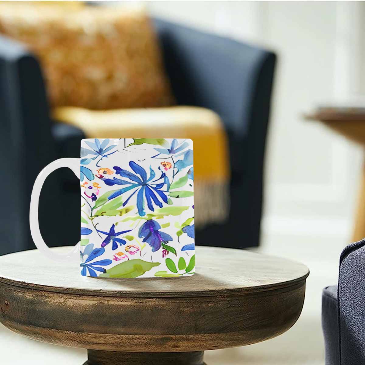Quality Mug, coffee mug, tea cup, Bright florals, Set 1A, Design 36