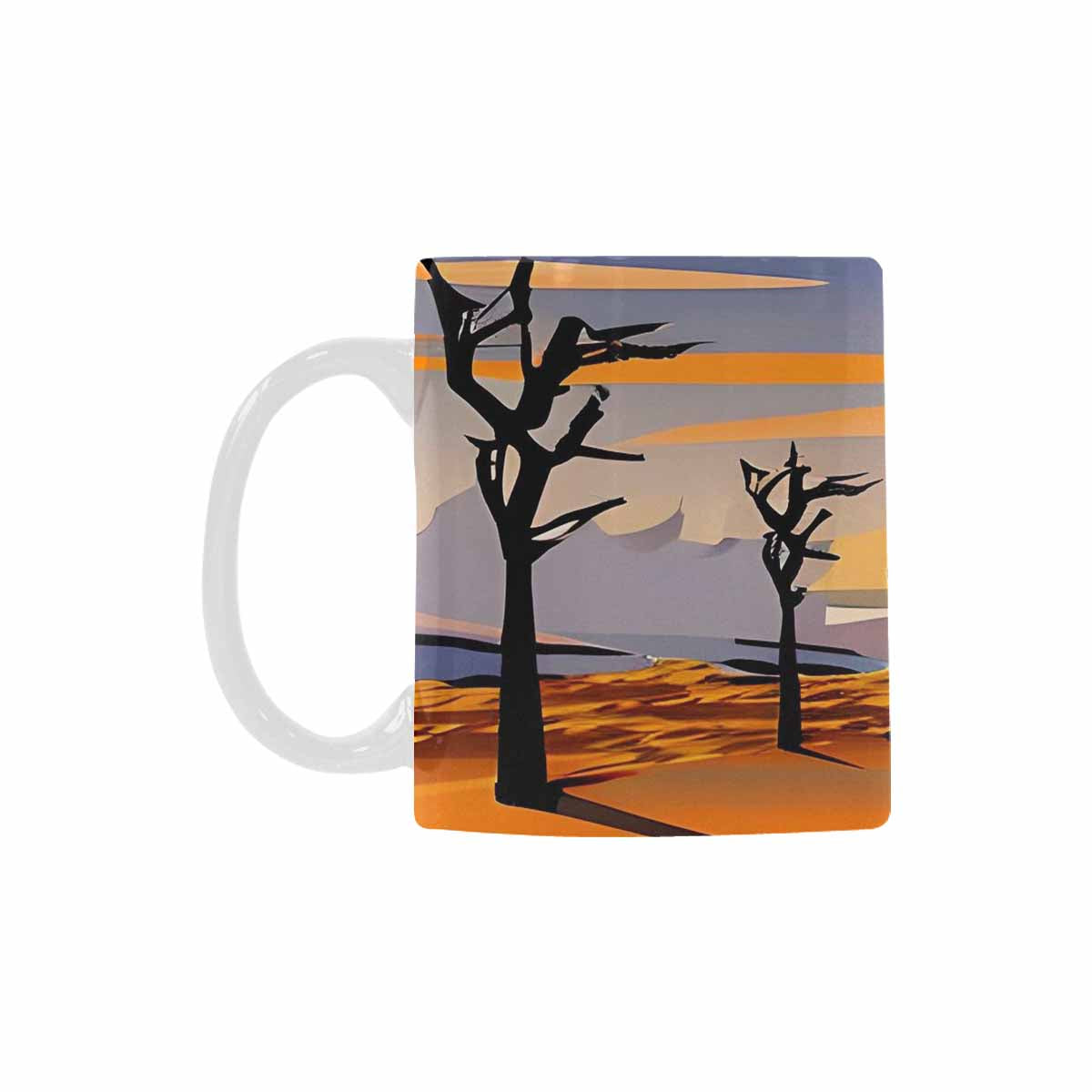 Coffee Mug, tea cup, desert scene, design 96