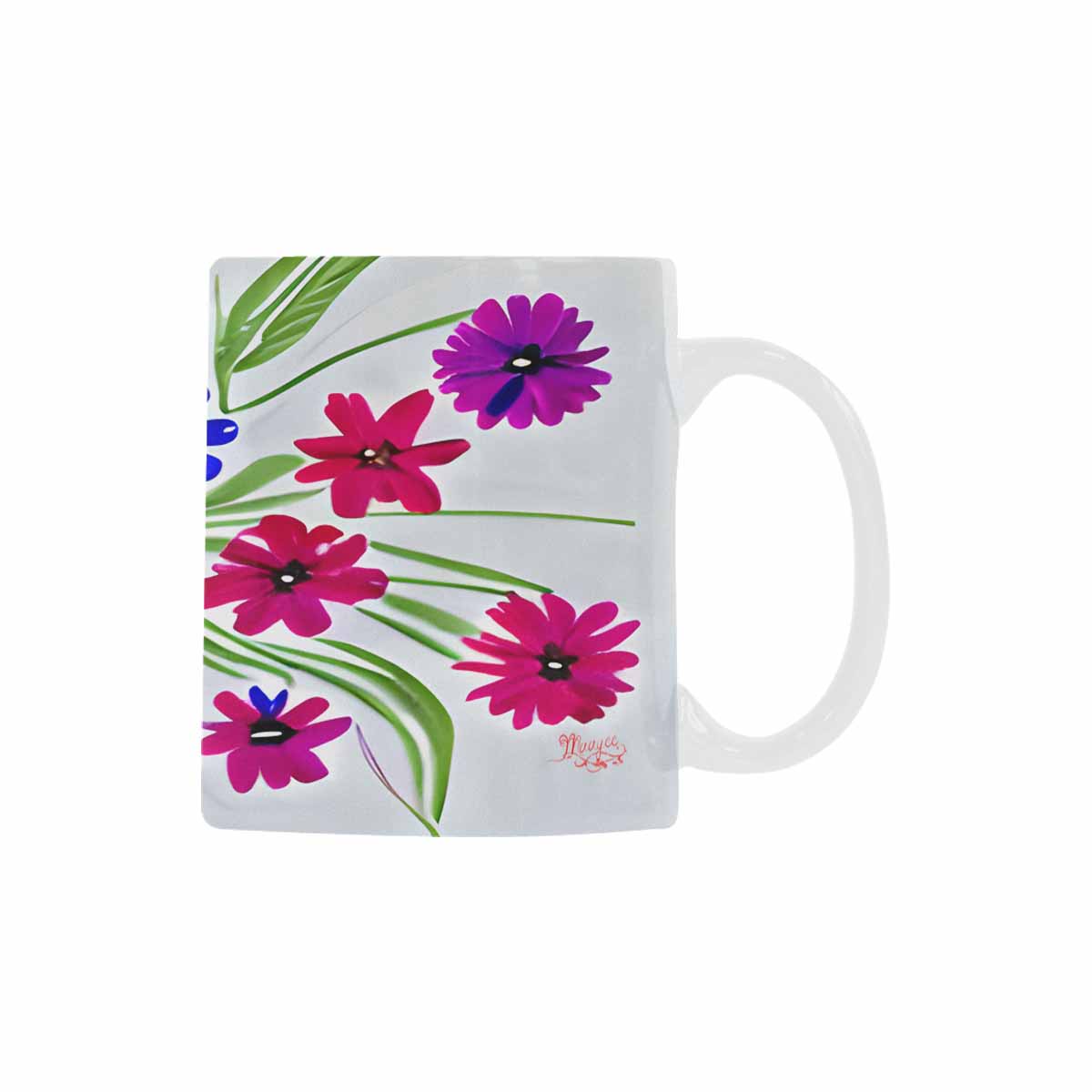 Quality Mug, coffee mug, tea cup, Bright florals, Set 1, Design 112