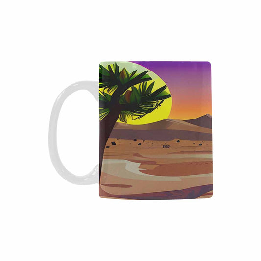 Coffee Mug, tea cup, desert scene, design 62