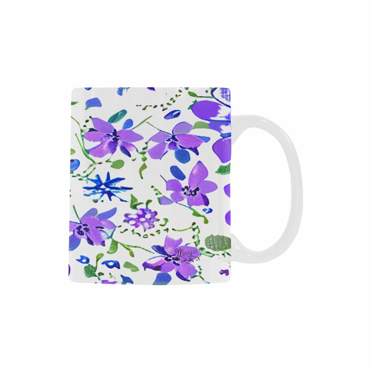 Quality Mug, coffee mug, tea cup, Bright florals, Set 1A, Design 121