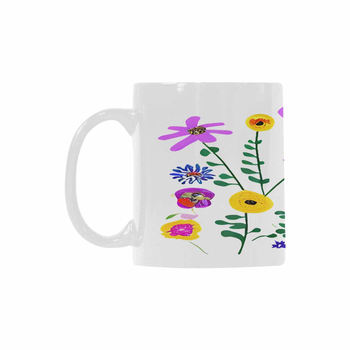 Quality Mug, coffee mug, tea cup, Bright florals, Set 2, design 72