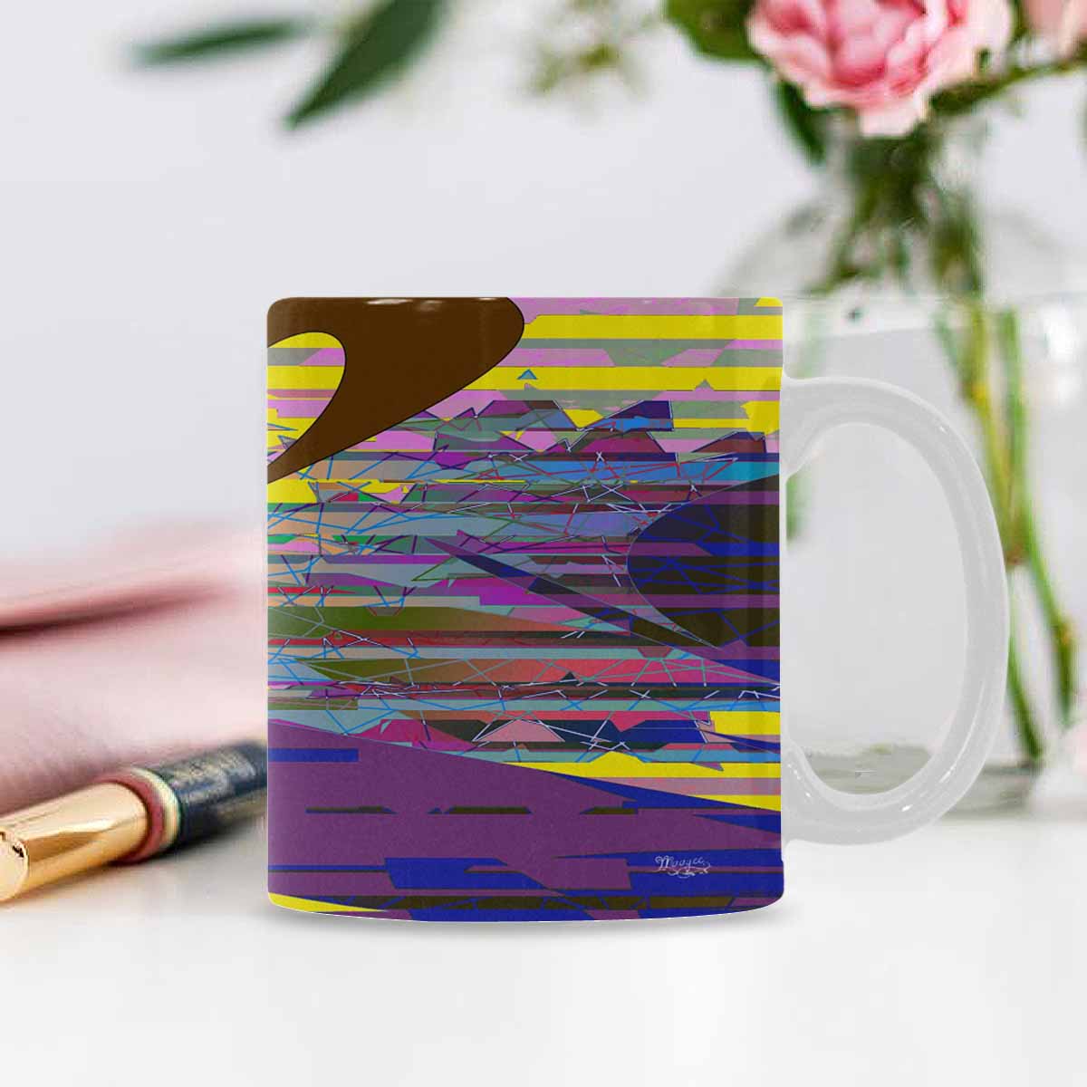 Unique Abstract design coffee mug, set 1, design 175