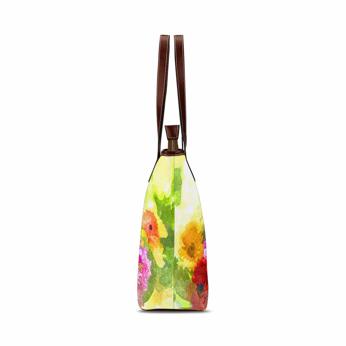 Classic Fabric handbag, watercolor floral, design 110