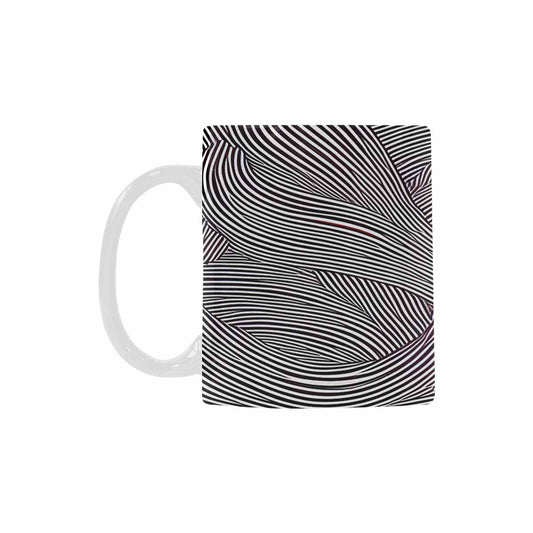 Quality Mug, coffee mug, tea cup, B & W Abstract, Set 1, design 25