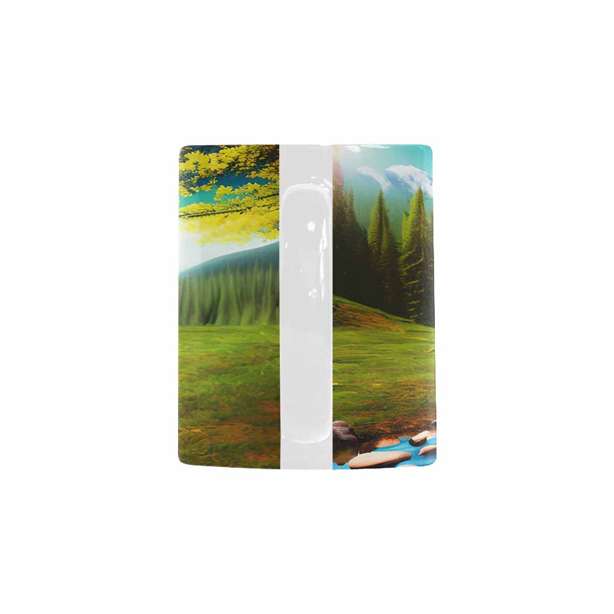 Rivers & Mountains Landscape mugs, set 1 design 8