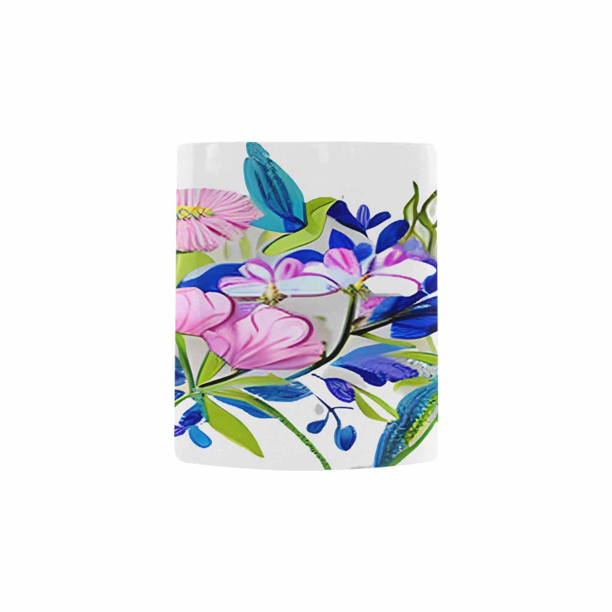 USA made Quality Mug, coffee mug, tea cup, Bright florals, Set 1A, Design 40