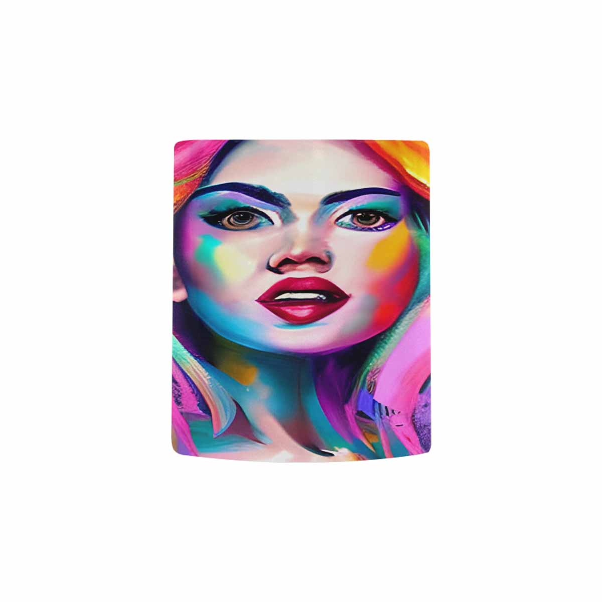 USA, Color Coffee Mug, tea cup, caucasian Face, design 20