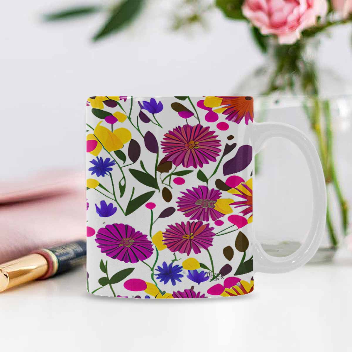 Quality Mug, coffee mug, tea cup, Set 1A, Mixed Floral design 33