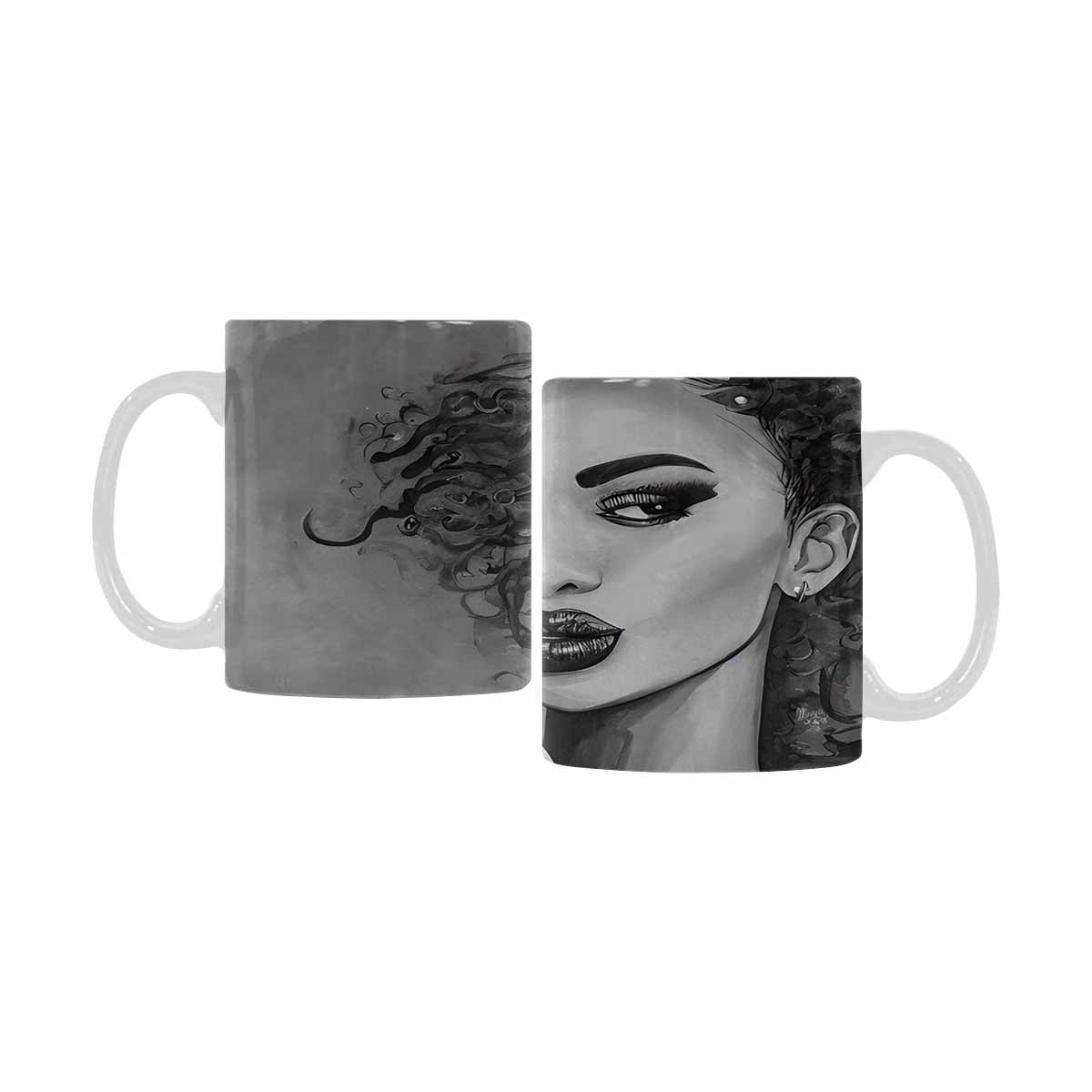 Quality Mug, coffee mug, tea cup, Black Faces, Set 1, design 37