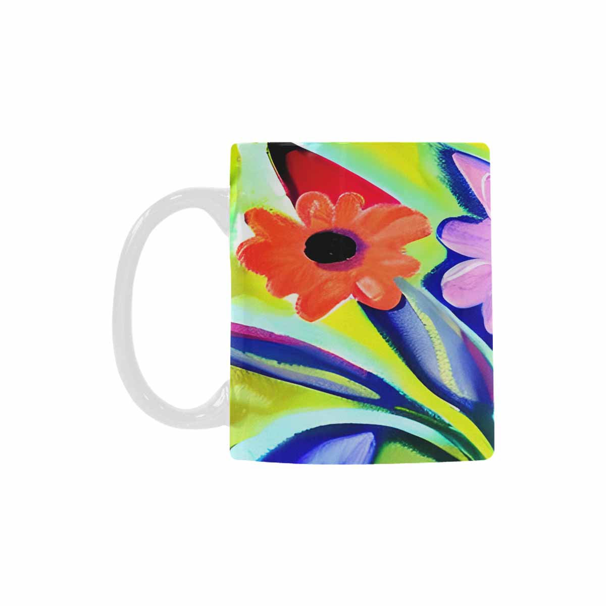 Quality Mug, coffee mug, tea cup, Bright florals, Set 1A, Design 69