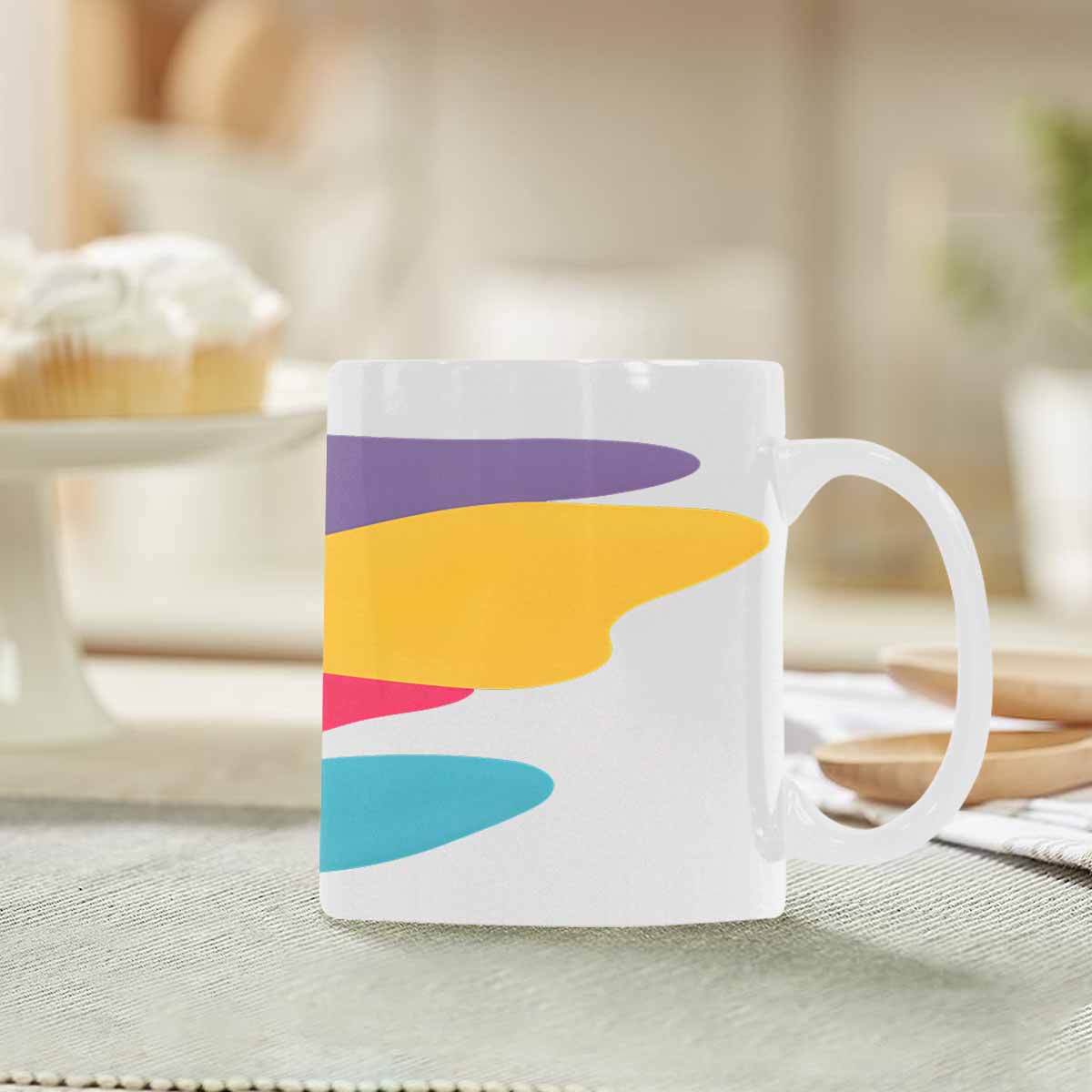 Quality Mug, coffee mug, tea cup, Bold Abstract, Set 1, design 10