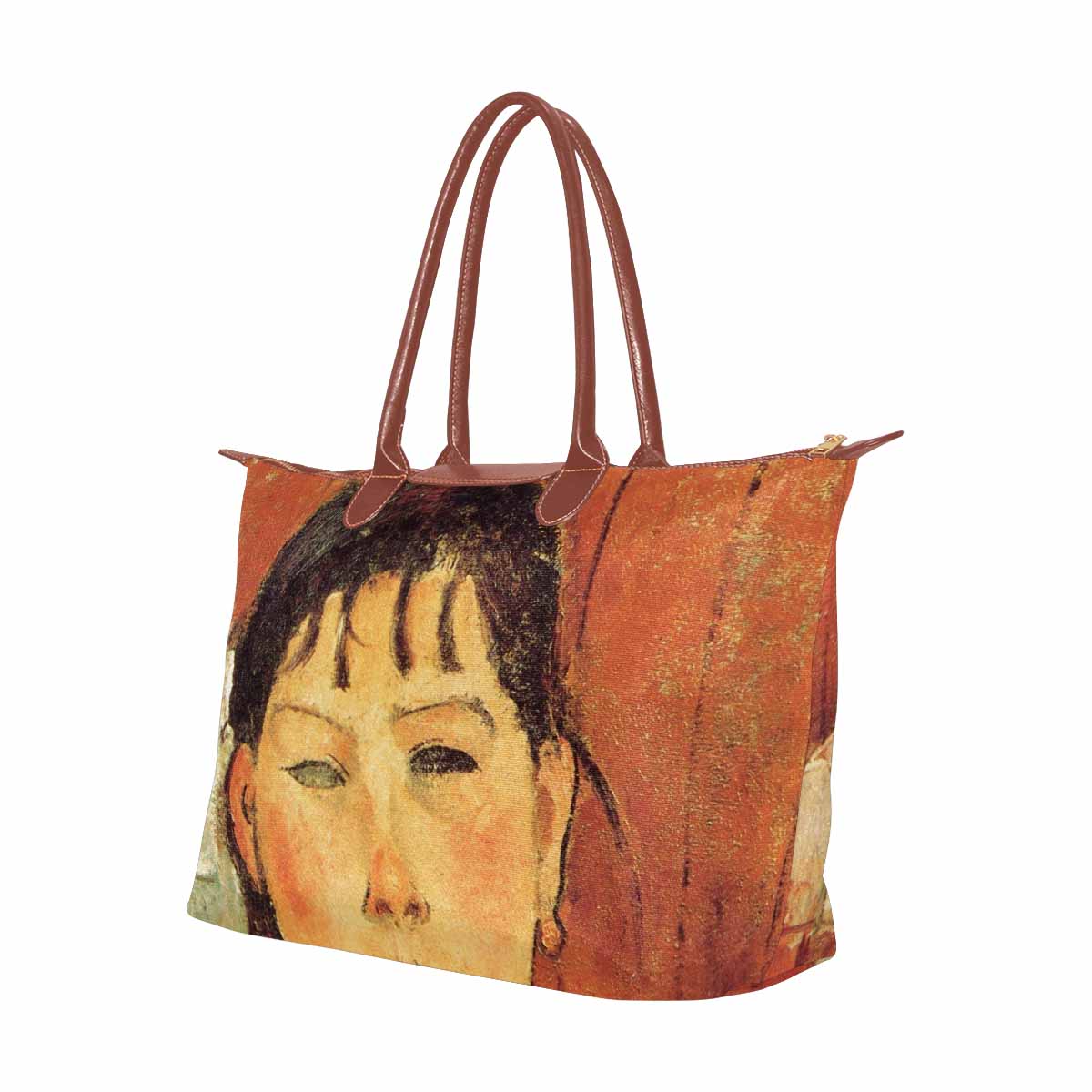 Classic handbag, Modigliani design, choice of 2 colors, Marie