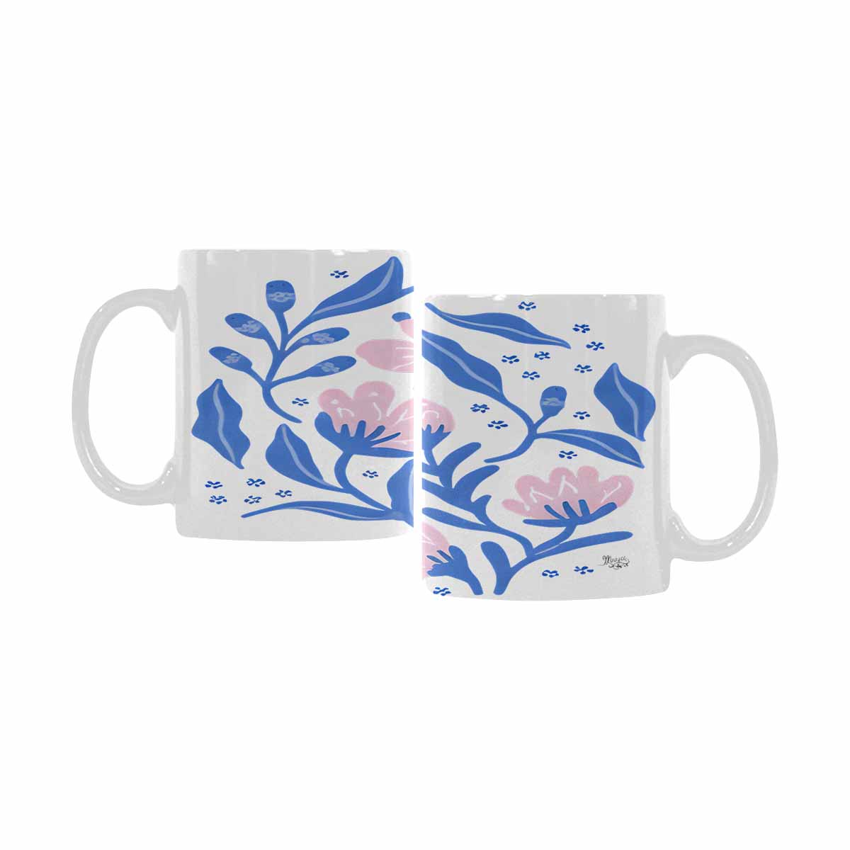 Quality Mug, coffee mug, tea cup, Bright florals, Set 2, design 6