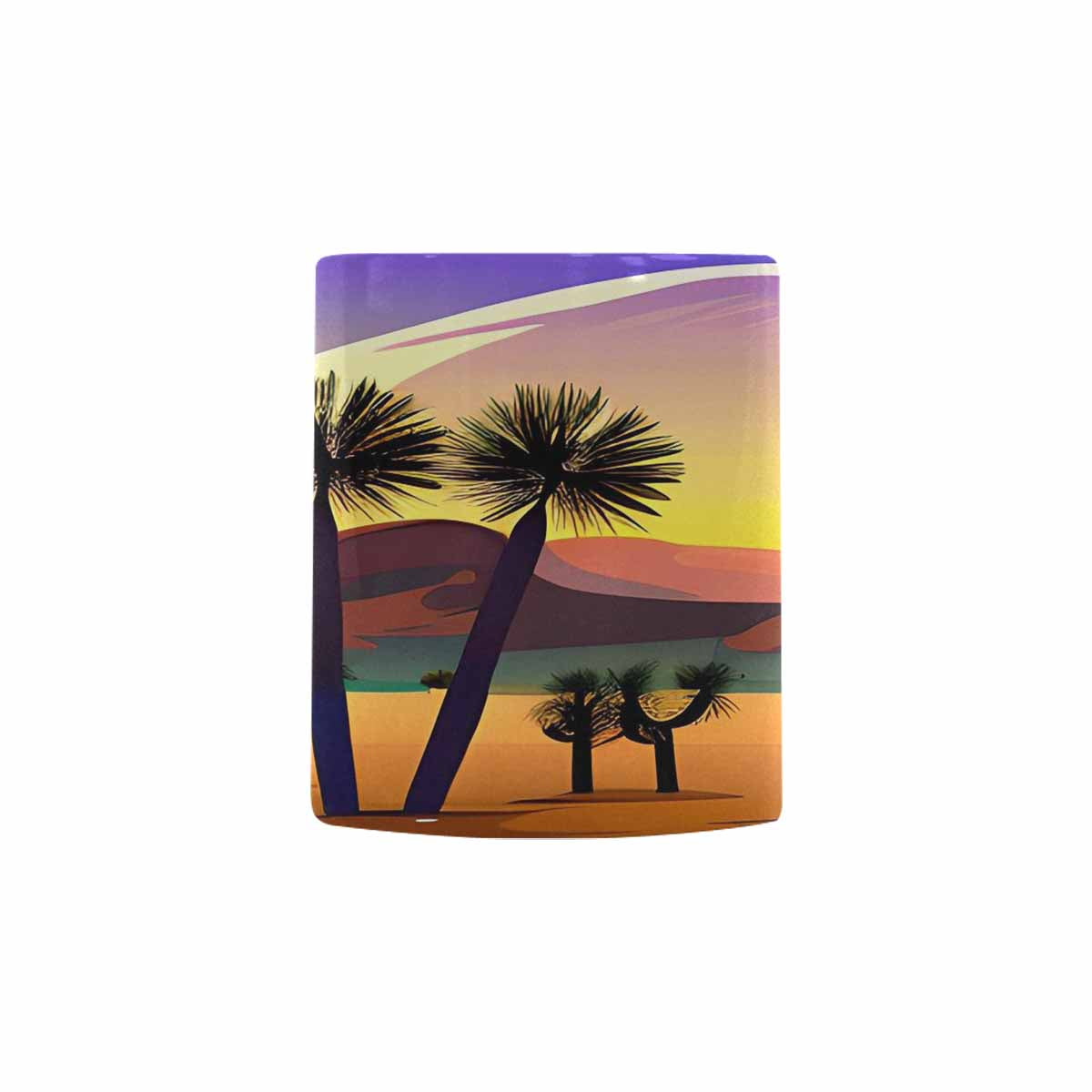 Coffee Mug, tea cup, desert scene, design 68